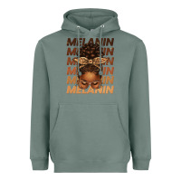 Sage melanin afro messy bun Heavyweight Hoodie - texasbilliewilder