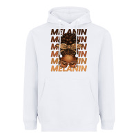 White melanin afro messy bun Heavyweight Hoodie - texasbilliewilder