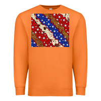 Carrot 4th of July USA flag leopard cowhide 20oz tumbler Premium Sweatshirt - Neo Western