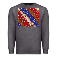 Charcoal Heather 4th of July USA flag leopard cowhide 20oz tumbler Premium Sweatshirt - Neo Western