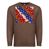 Chestnut 4th of July USA flag leopard cowhide 20oz tumbler Premium Sweatshirt - Neo Western