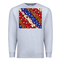Heather Grey 4th of July USA flag leopard cowhide 20oz tumbler Premium Sweatshirt - Neo Western