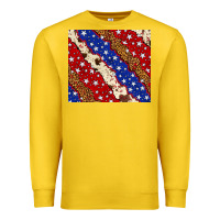 Lemon 4th of July USA flag leopard cowhide 20oz tumbler Premium Sweatshirt - Neo Western