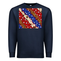 Navy 4th of July USA flag leopard cowhide 20oz tumbler Premium Sweatshirt - Neo Western