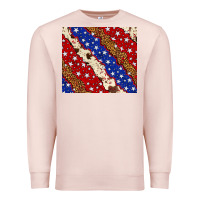 Pale Pink 4th of July USA flag leopard cowhide 20oz tumbler Premium Sweatshirt - Neo Western