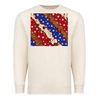 Sandshell 4th of July USA flag leopard cowhide 20oz tumbler Premium Sweatshirt - Neo Western