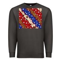 Smoke 4th of July USA flag leopard cowhide 20oz tumbler Premium Sweatshirt - Neo Western
