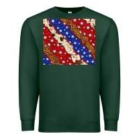 Sports Green 4th of July USA flag leopard cowhide 20oz tumbler Premium Sweatshirt - Neo Western