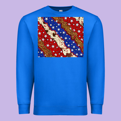4th Of July Usa Flag Leopard Cowhide 20oz Tumbler Premium Sweatshirt Designed By Neo Western