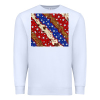White 4th of July USA flag leopard cowhide 20oz tumbler Premium Sweatshirt - Neo Western