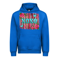 Cobalt xoxo valentines day leopard glitter brushstroke Urban Hoodie - Jasminsmagicworld