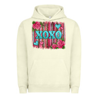 Pigment Pistachio xoxo valentines day leopard glitter brushstroke Urban Hoodie - Jasminsmagicworld