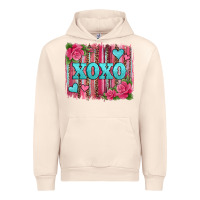 Sandshell xoxo valentines day leopard glitter brushstroke Urban Hoodie - Jasminsmagicworld