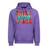 Tulip xoxo valentines day leopard glitter brushstroke Urban Hoodie - Jasminsmagicworld