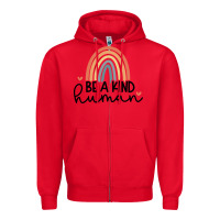 Red be a kind Zipper Hoodie - Unal Design
