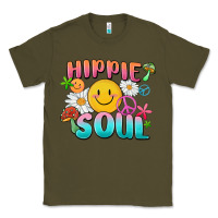 Army Green hippie soul Classic Tee - MaliasSmallBusiness