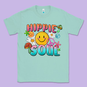 Hippie Soul Classic Tee Designed By Maliassmallbusiness