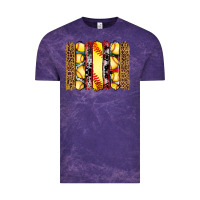 Cloud Purple softball serape leopard cowhide glitter brushstrokes Vintage Tee - Artiststas