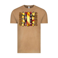 Vintage Camel softball serape leopard cowhide glitter brushstrokes Vintage Tee - Artiststas