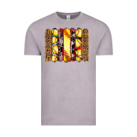 Vintage Zinc softball serape leopard cowhide glitter brushstrokes Vintage Tee - Artiststas