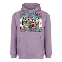 Lavender cartoon characters coffee cups Heavyweight Hoodie - Zillion Design Studio