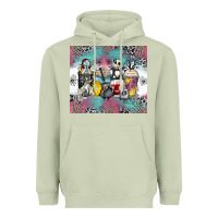 Cartoon Characters Coffee Cups Heavyweight Hoodie | Teevron