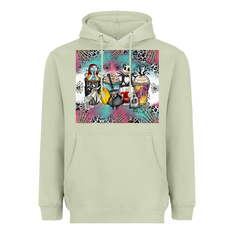 Cartoon Characters Coffee Cups Heavyweight Hoodie by Zillion Design Studio | Teevron