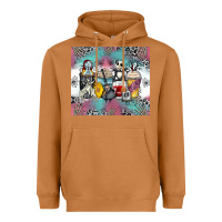 Meerkat cartoon characters coffee cups Heavyweight Hoodie - Zillion Design Studio