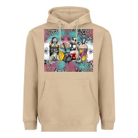 Mushroom cartoon characters coffee cups Heavyweight Hoodie - Zillion Design Studio