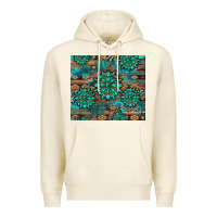 Sandshell gemstone turquoises aztec leopard cowhide Premium Hoodie - Artiststas