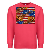 Cardinal 4th of July USA flag leopard sunflower 20oz tumble Premium Sweatshirt - Neo Western