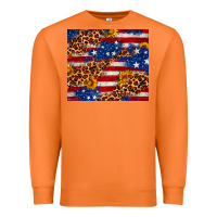 Carrot 4th of July USA flag leopard sunflower 20oz tumble Premium Sweatshirt - Neo Western