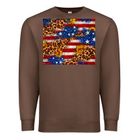 Chestnut 4th of July USA flag leopard sunflower 20oz tumble Premium Sweatshirt - Neo Western