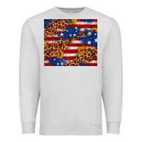 Dove Grey 4th of July USA flag leopard sunflower 20oz tumble Premium Sweatshirt - Neo Western