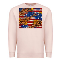 Pale Pink 4th of July USA flag leopard sunflower 20oz tumble Premium Sweatshirt - Neo Western