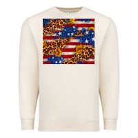 Sandshell 4th of July USA flag leopard sunflower 20oz tumble Premium Sweatshirt - Neo Western