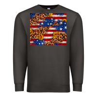 Smoke 4th of July USA flag leopard sunflower 20oz tumble Premium Sweatshirt - Neo Western