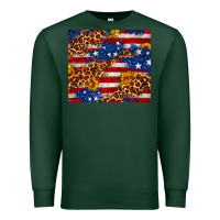 Sports Green 4th of July USA flag leopard sunflower 20oz tumble Premium Sweatshirt - Neo Western