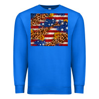 True Royal 4th of July USA flag leopard sunflower 20oz tumble Premium Sweatshirt - Neo Western