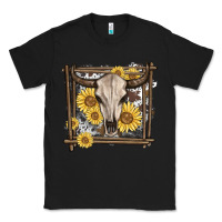 Black western bull skull Classic Tee - MaliasSmallBusiness