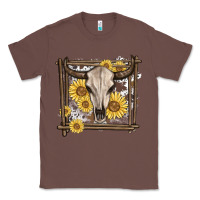 Chestnut western bull skull Classic Tee - MaliasSmallBusiness