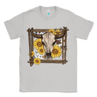Moon Dust western bull skull Classic Tee - MaliasSmallBusiness