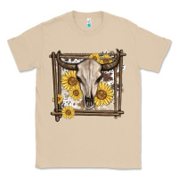 Mushroom western bull skull Classic Tee - MaliasSmallBusiness