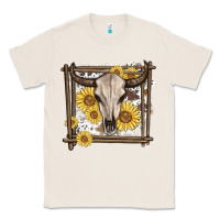 Natural western bull skull Classic Tee - MaliasSmallBusiness