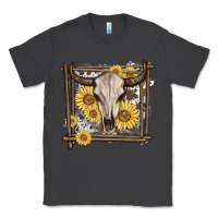 Smoke western bull skull Classic Tee - MaliasSmallBusiness