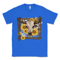 True Royal western bull skull Classic Tee - MaliasSmallBusiness