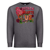 Charcoal Heather broken heart club Premium Sweatshirt - FaDigitalArtStudio