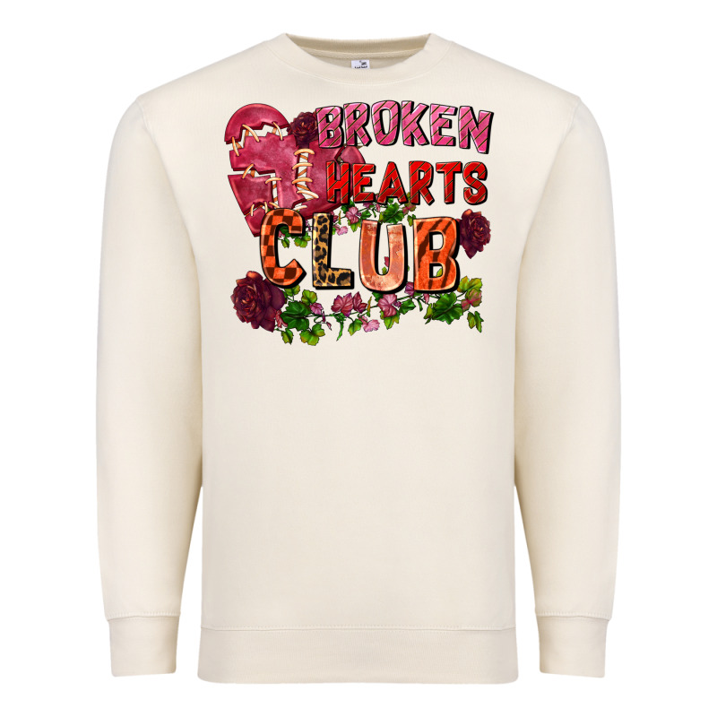 Broken Heart Club Premium Sweatshirt by FaDigitalArtStudio | Teevron