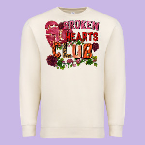 Broken Heart Club Premium Sweatshirt Designed By Fadigitalartstudio
