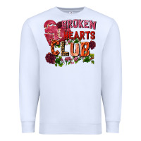 White broken heart club Premium Sweatshirt - FaDigitalArtStudio